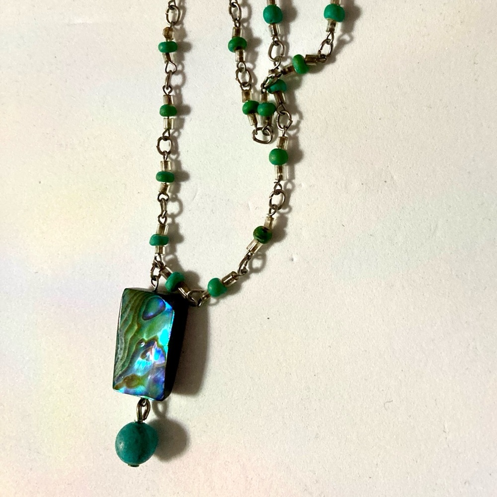 Elegant Abalone Pendant Necklace